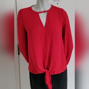 Express Red long sleeve Blouse